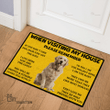 Golden Retriever House Rules Doormat