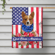 4th of July Corgi House Flag