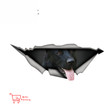 German Shepherd Sticker Torn Metal Bumper Decal Funny Car Stickers