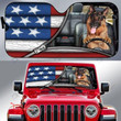 German Shepherd Jeep Auto Sun Shade