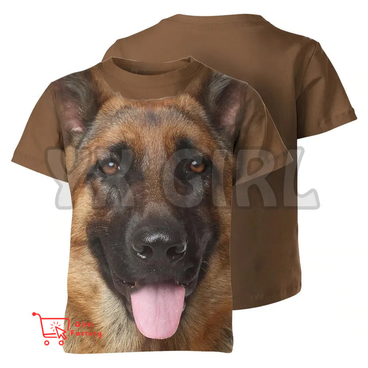 Summer Fashion German Shepherd Men t shirt
