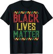 Black Lives Matter Kente African Pride Protest BLM Equality T-Shirt