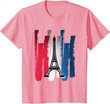 Paris Eiffelturm Frankreich Eiffel Tower Tee Geschenk T-Shirt