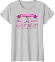 Damen 21. Geburtstag Mädchen Geschenk - 21 Jahre Party Gästebuch T-Shirt