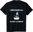 Arbeitskollegen | Arbeit | Büro | Beruf | Badewanne Faultier T-Shirt