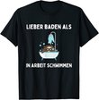 Arbeitskollegen | Arbeit | Büro | Beruf | Badewanne Faultier T-Shirt