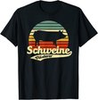 Bauernhof Tiere Landwirt mit Schweinen Schweine Flüsterer T-Shirt