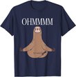 Ohmmm Yoga Faultier Meditation Entspannung Namaste T-Shirt