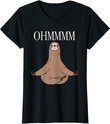 Ohmmm Yoga Faultier Meditation Entspannung Namaste T-Shirt