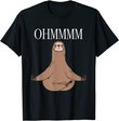 Ohmmm Yoga Faultier Meditation Entspannung Namaste T-Shirt