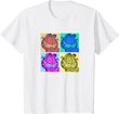 Garfield Pop Color 4 Grid T-Shirt
