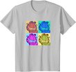 Garfield Pop Color 4 Grid T-Shirt
