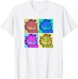 Garfield Pop Color 4 Grid T-Shirt