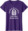 Keuschheit für Männer und Frauen gesperrt und geladen. T-Shirt