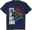 It's in My DNA South African Flag Power Proud Boy Girl Gift T-Shirt