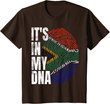 It's in My DNA South African Flag Power Proud Boy Girl Gift T-Shirt