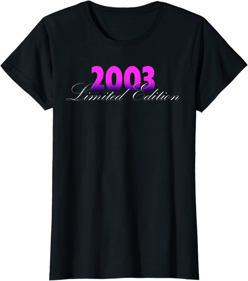 Damen 19. Geburtstag Junge Mädchen 19 Jahre 2003 Lustig Geschenk T-Shirt