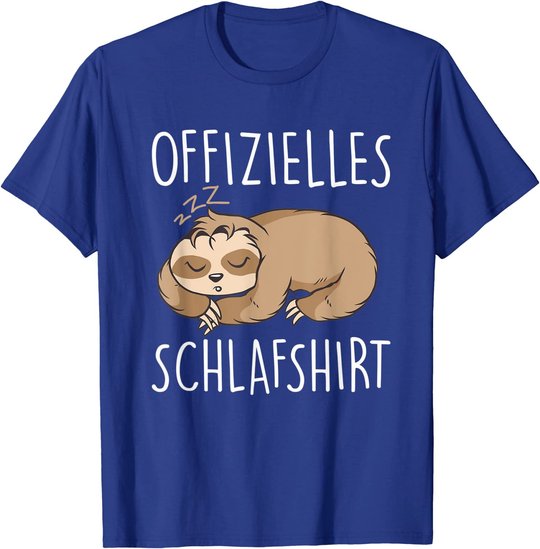Süßes Schlafendes Faultier | Schalfanzug Bettzeug Schlaf T-Shirt