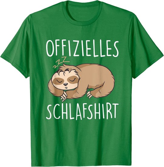 Süßes Schlafendes Faultier | Schalfanzug Bettzeug Schlaf T-Shirt