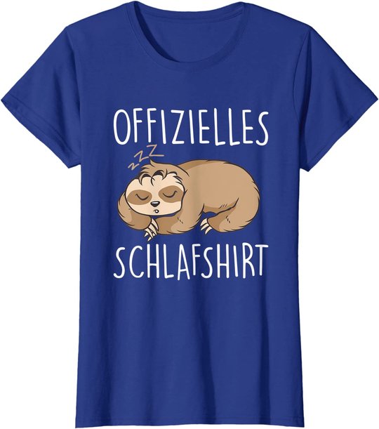 Süßes Schlafendes Faultier | Schalfanzug Bettzeug Schlaf T-Shirt