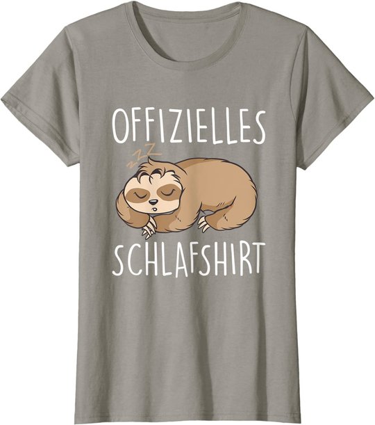 Süßes Schlafendes Faultier | Schalfanzug Bettzeug Schlaf T-Shirt