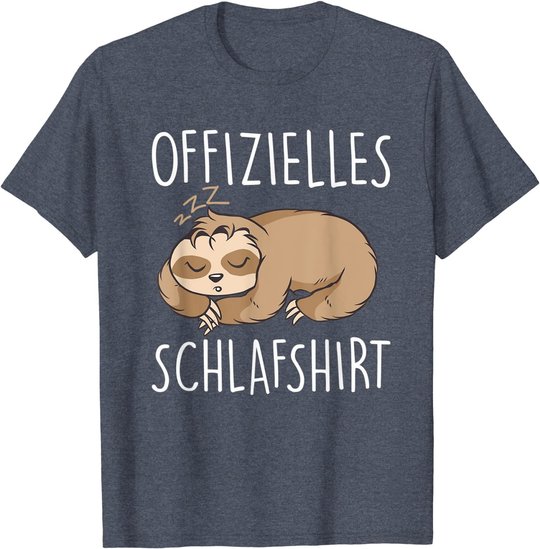 Süßes Schlafendes Faultier | Schalfanzug Bettzeug Schlaf T-Shirt