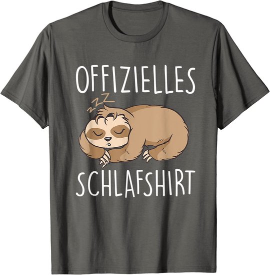Süßes Schlafendes Faultier | Schalfanzug Bettzeug Schlaf T-Shirt