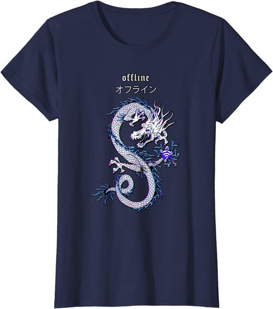 Dragon Streetwear E-Girl aesthetic edgy Vaporwave E-Boy 90s T-Shirt