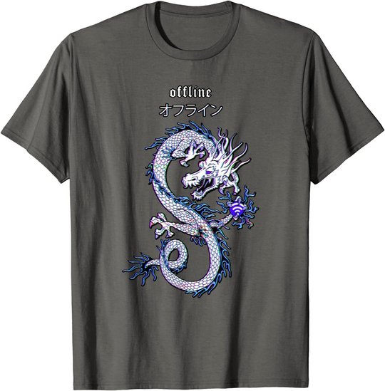 Dragon Streetwear E-Girl aesthetic edgy Vaporwave E-Boy 90s T-Shirt