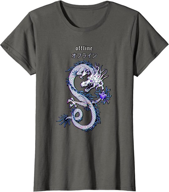 Dragon Streetwear E-Girl aesthetic edgy Vaporwave E-Boy 90s T-Shirt