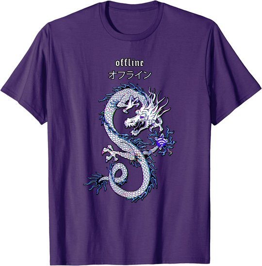 Dragon Streetwear E-Girl aesthetic edgy Vaporwave E-Boy 90s T-Shirt