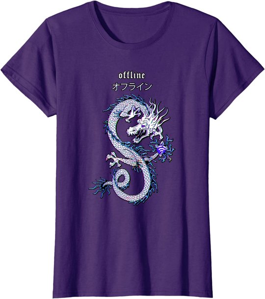 Dragon Streetwear E-Girl aesthetic edgy Vaporwave E-Boy 90s T-Shirt