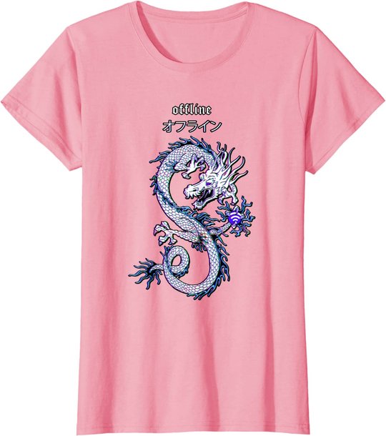Dragon Streetwear E-Girl aesthetic edgy Vaporwave E-Boy 90s T-Shirt