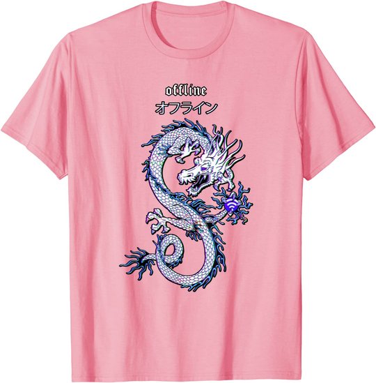 Dragon Streetwear E-Girl aesthetic edgy Vaporwave E-Boy 90s T-Shirt