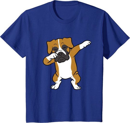 Dabbing Box Hund Kinder Boxer Hunde T-Shirt