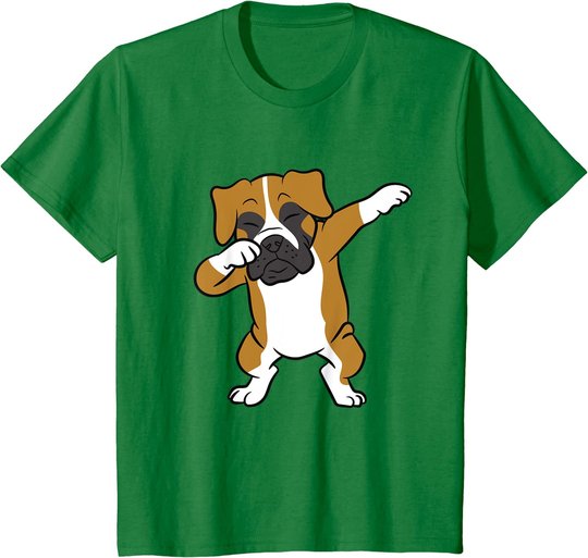 Dabbing Box Hund Kinder Boxer Hunde T-Shirt