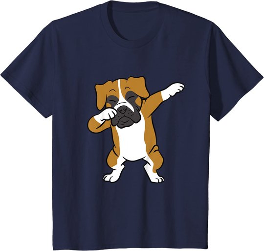 Dabbing Box Hund Kinder Boxer Hunde T-Shirt