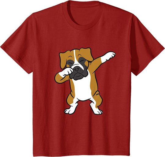 Dabbing Box Hund Kinder Boxer Hunde T-Shirt