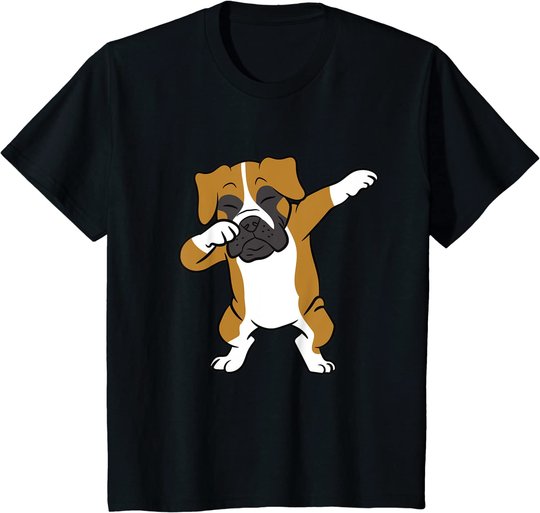 Dabbing Box Hund Kinder Boxer Hunde T-Shirt