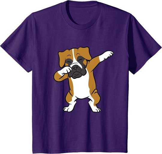 Dabbing Box Hund Kinder Boxer Hunde T-Shirt
