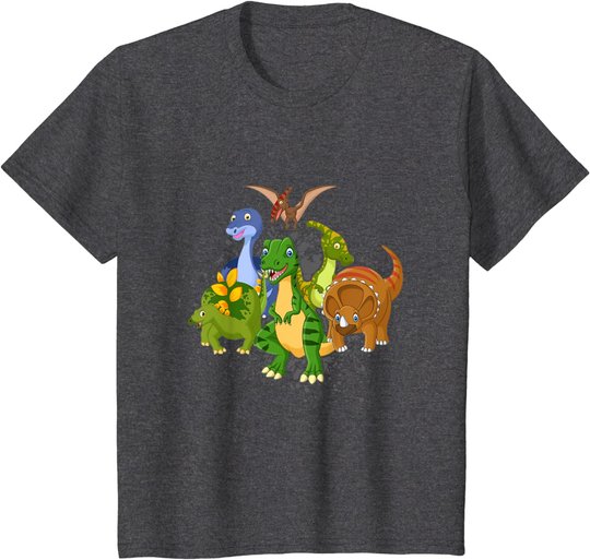 Arten von Dinosauriern Reptilien Dino Kinder Tyrannosaurus T-Shirt