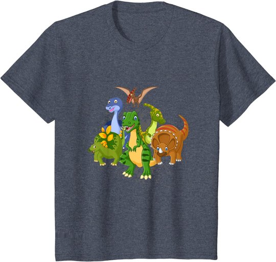 Arten von Dinosauriern Reptilien Dino Kinder Tyrannosaurus T-Shirt