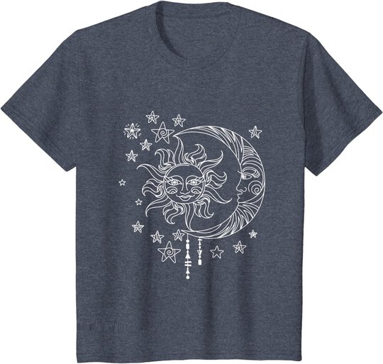 Sonne Mond Sterne Traumfänger T-Shirt