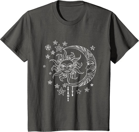 Sonne Mond Sterne Traumfänger T-Shirt