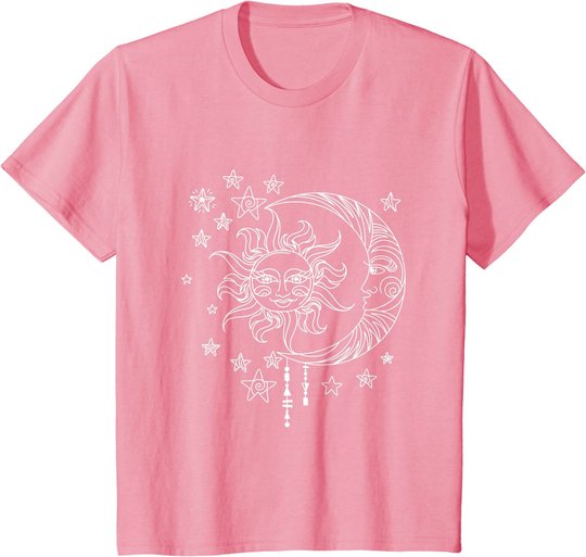 Sonne Mond Sterne Traumfänger T-Shirt