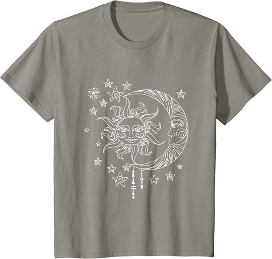 Sonne Mond Sterne Traumfänger T-Shirt