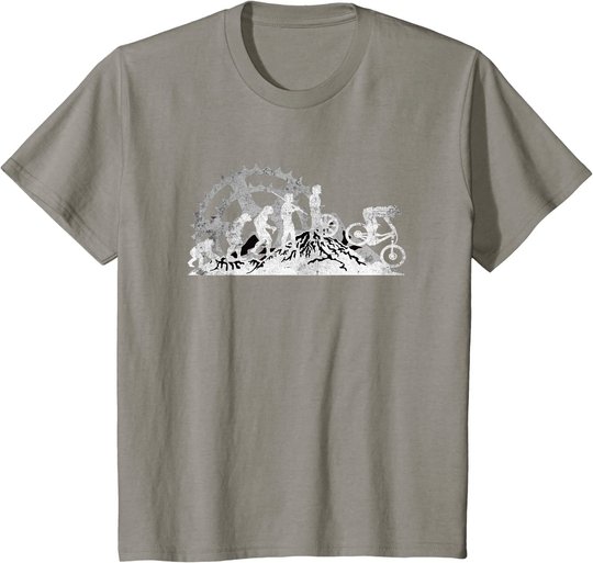 Evolution Downhill Mountain Bike MTB Mountain Biking T-Shirt
