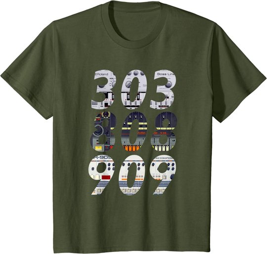 DJ Controller 303 808 909 Techno Rave Musik Synthesizer T-Shirt