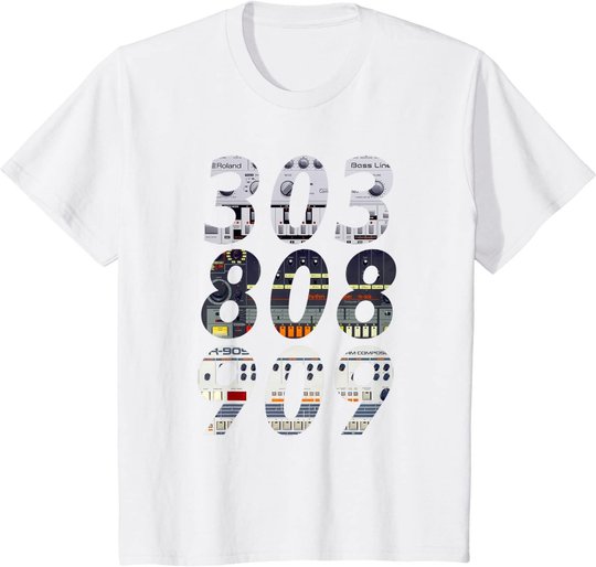 DJ Controller 303 808 909 Techno Rave Musik Synthesizer T-Shirt