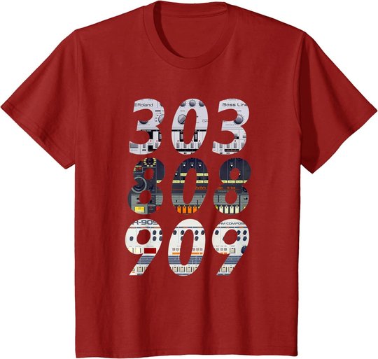 DJ Controller 303 808 909 Techno Rave Musik Synthesizer T-Shirt